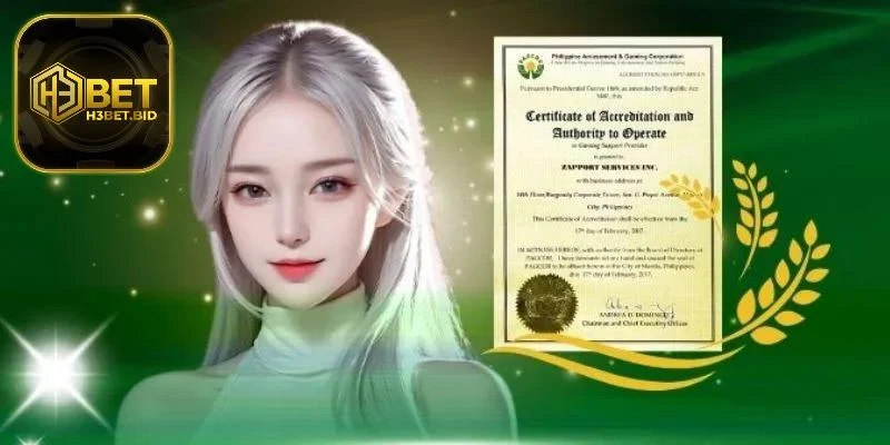 Những giấy phép hoạt động H3BET có được