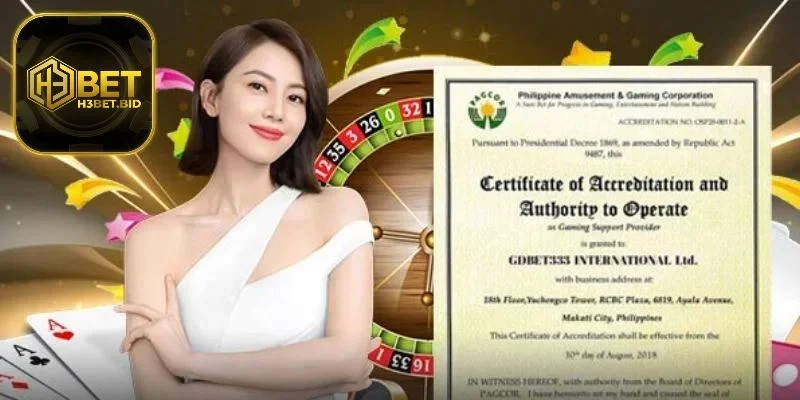 Đôi điều giới thiệu về giấy phép hoạt động ở H3BET