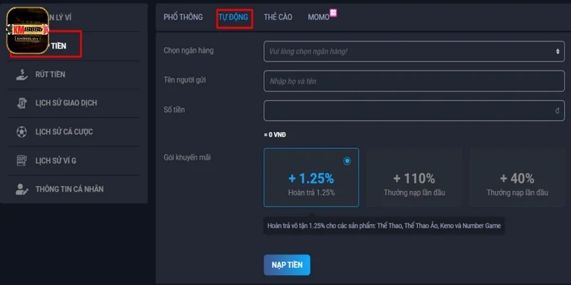 Gợi ý cách nạp tiền H3BET với các hình thức phổ biến nhất